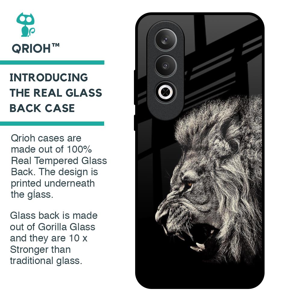 Brave Lion Glass Case for OnePlus Nord CE4 5G
