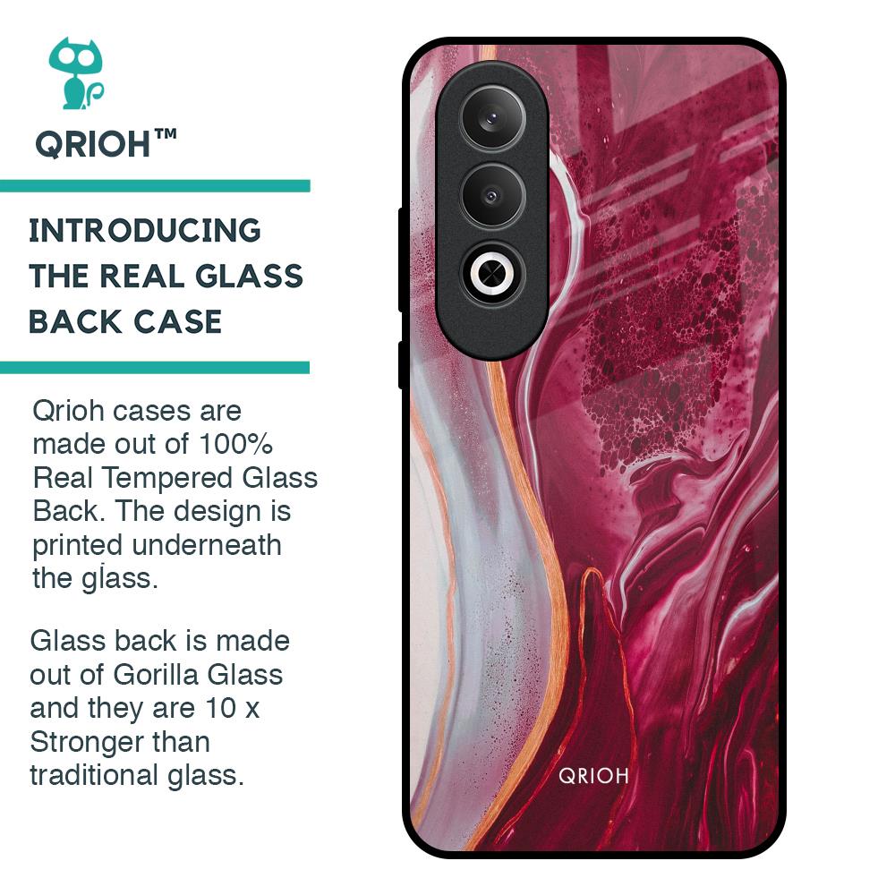 Crimson Ruby Glass Case for OnePlus Nord CE4 5G