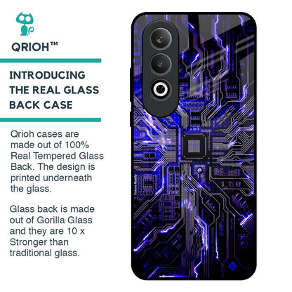 Techno Color Pattern Glass Case For OnePlus Nord CE4 5G