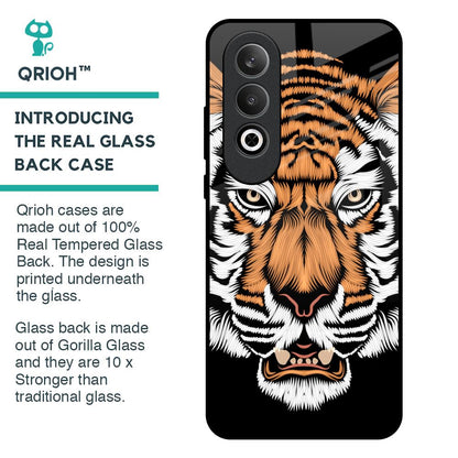 Angry Tiger Glass Case For OnePlus Nord CE4 5G