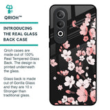 Black Cherry Blossom Glass Case for OnePlus Nord CE4 5G
