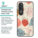 Abstract Faces Glass Case for OnePlus Nord CE4 5G