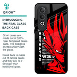 Red Vegeta Glass Case for OnePlus Nord CE4 5G