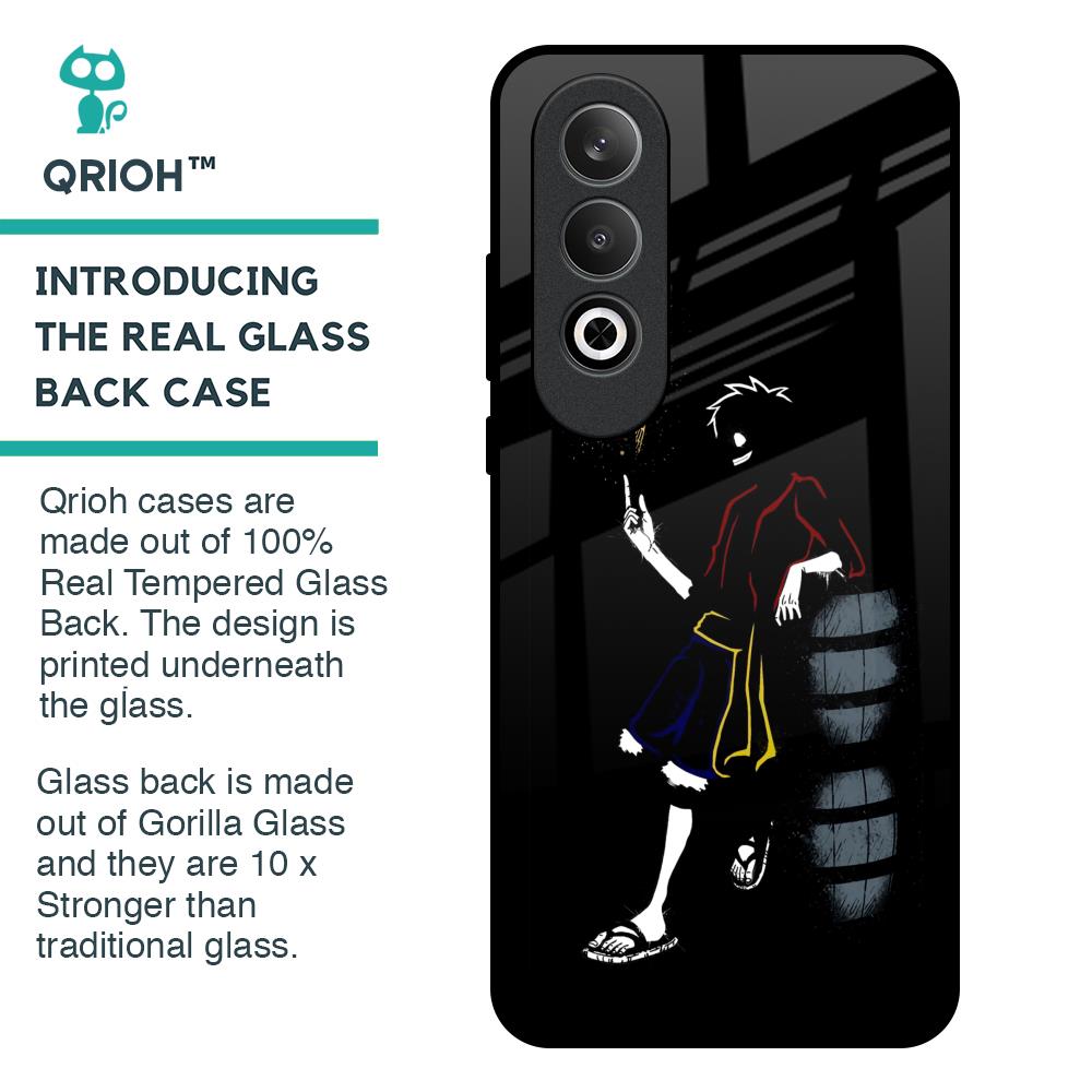 Luffy Line Art Glass Case for OnePlus Nord CE4 5G