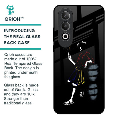 Luffy Line Art Glass Case for OnePlus Nord CE4 5G