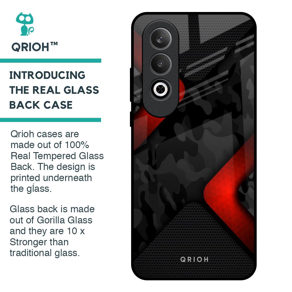 Modern Camo Abstract Glass Case for OnePlus Nord CE4 5G