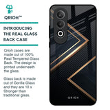 Sleek Golden & Navy Glass Case for OnePlus Nord CE4 5G