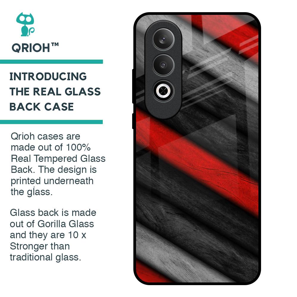 Soft Wooden Texture Glass Case for OnePlus Nord CE4 5G