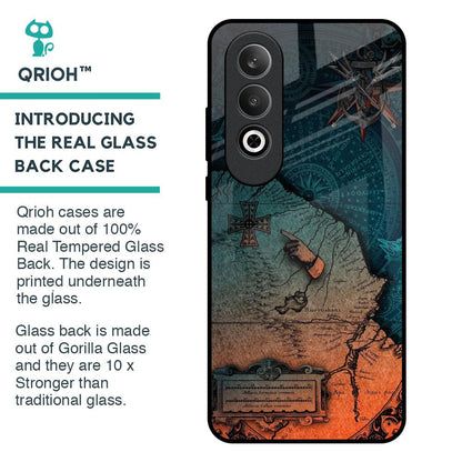 Geographical Map Glass Case for OnePlus Nord CE4 5G
