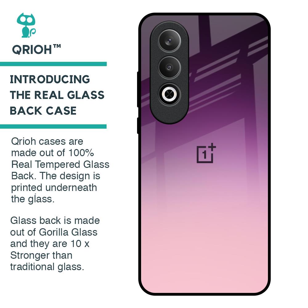Purple Gradient Glass case for OnePlus Nord CE4 5G