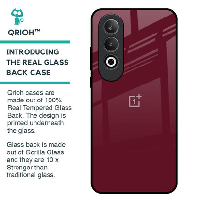 Classic Burgundy Glass Case for OnePlus Nord CE4 5G