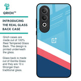 Pink & White Stripes Glass Case For OnePlus Nord CE4 5G