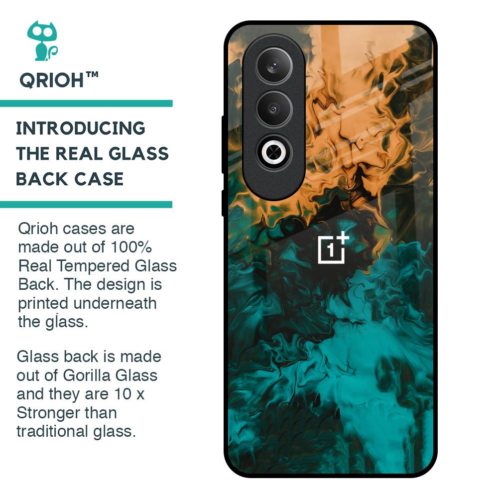 Watercolor Wave Glass Case for OnePlus Nord CE4 5G