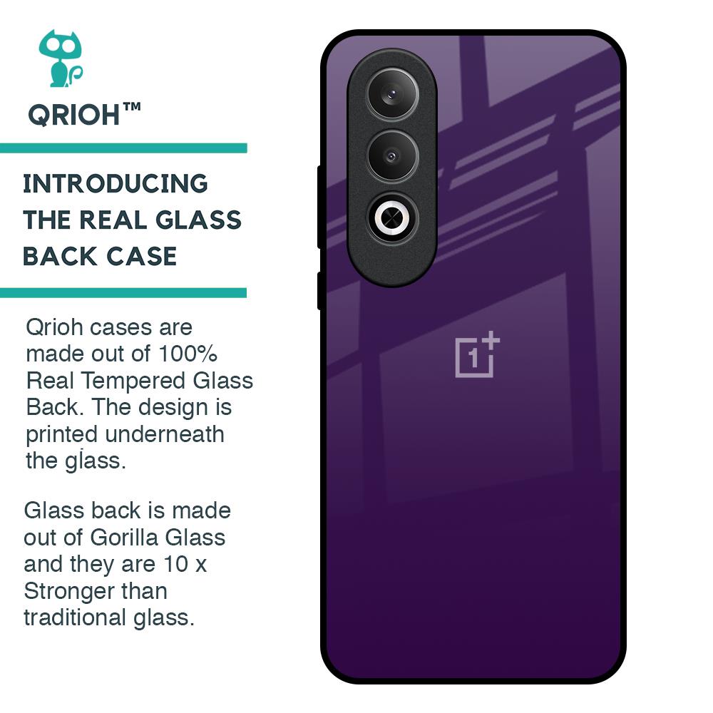 Dark Purple Glass Case for OnePlus Nord CE4 5G