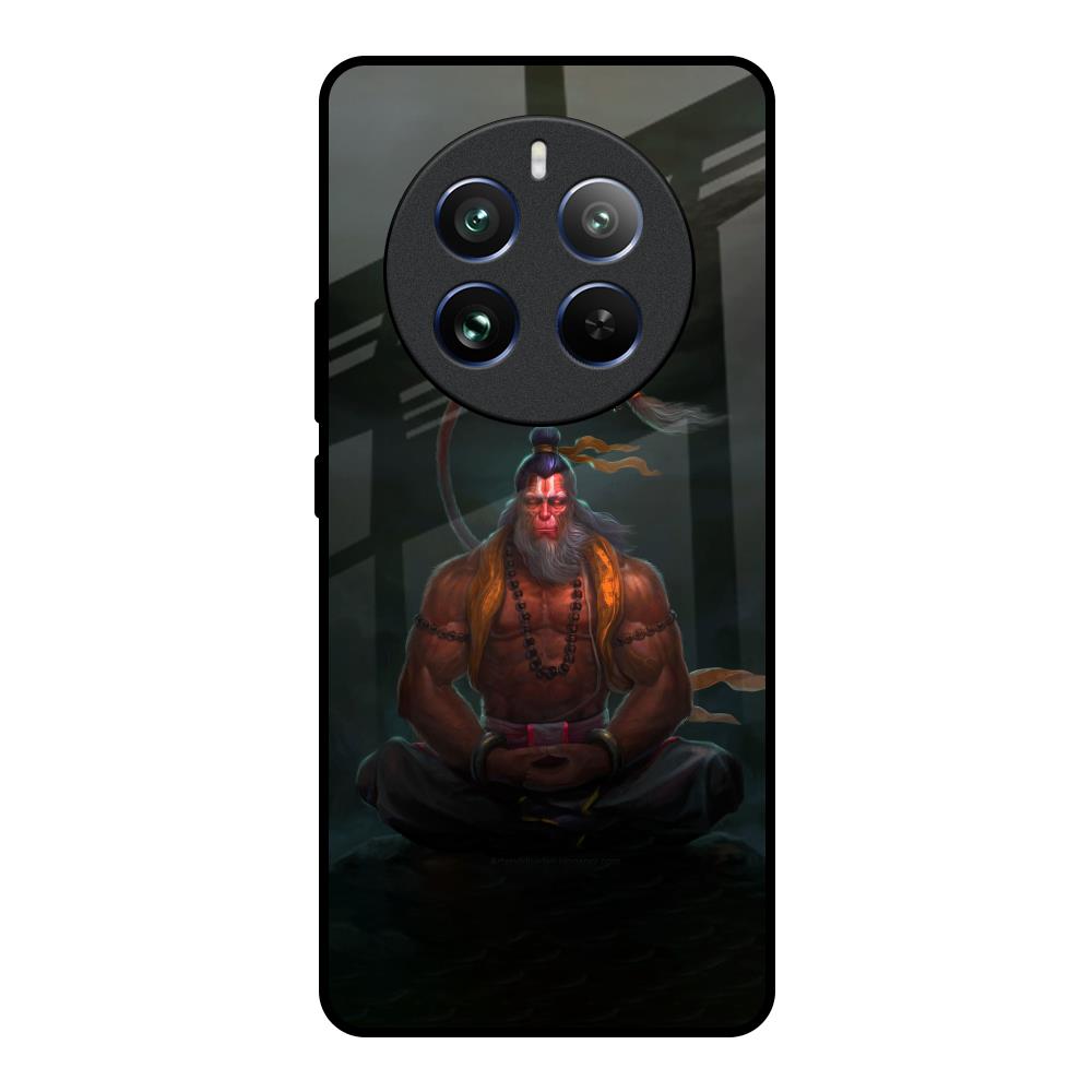 Lord Hanuman Animated Realme 12 Pro 5G Glass Back Cover Online