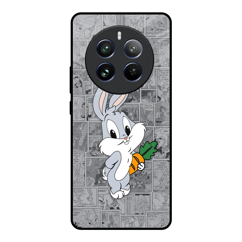 Cute Baby Bunny Realme 12 Pro 5G Glass Back Cover Online