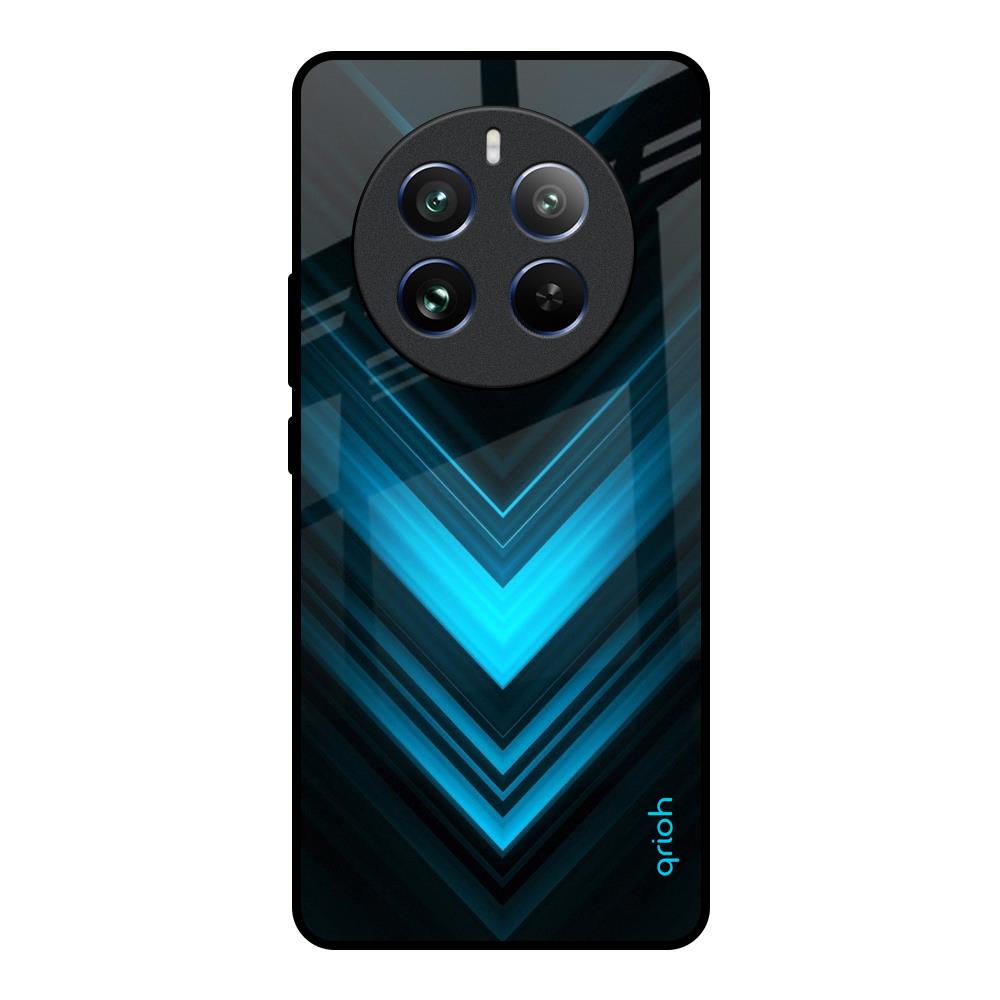 Vertical Blue Arrow Realme 12 Pro 5G Glass Back Cover Online