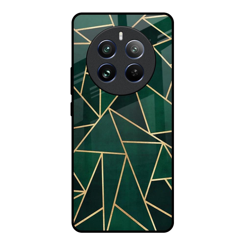 Abstract Green Realme 12 Pro 5G Glass Back Cover Online
