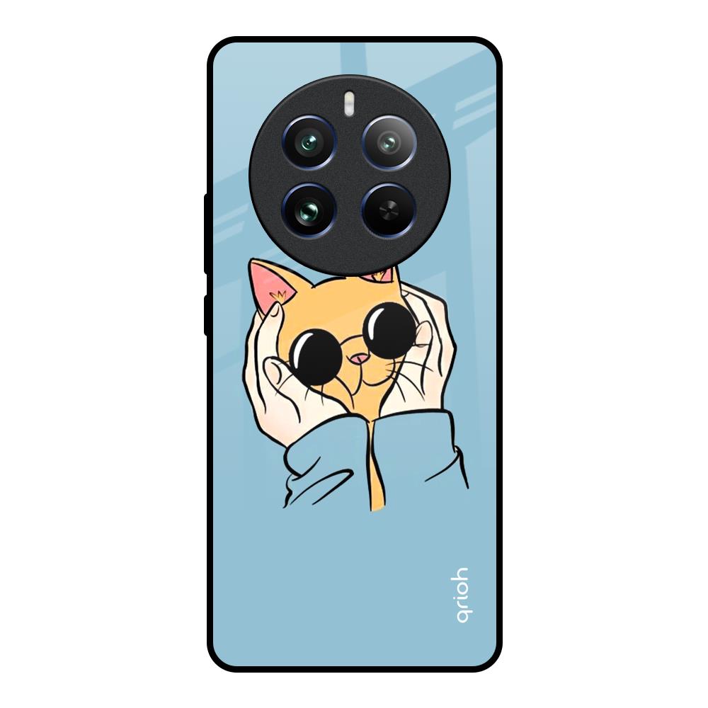 Adorable Cute Kitty Realme 12 Pro 5G Glass Back Cover Online
