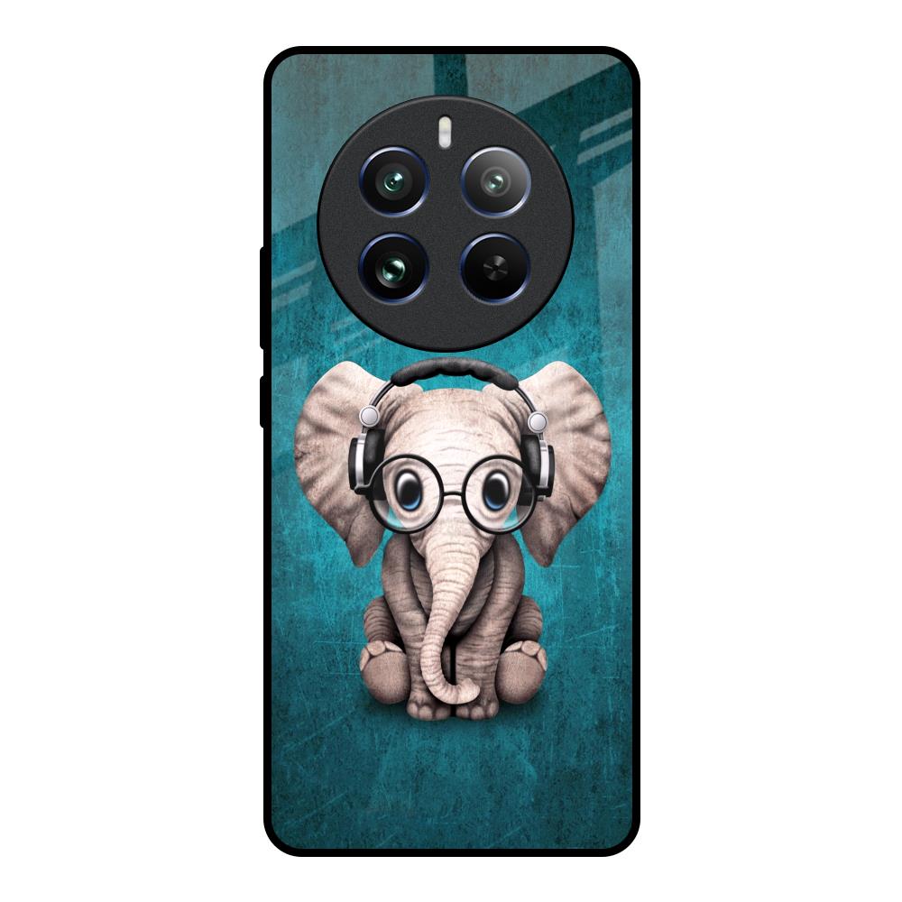 Adorable Baby Elephant Realme 12 Pro 5G Glass Back Cover Online