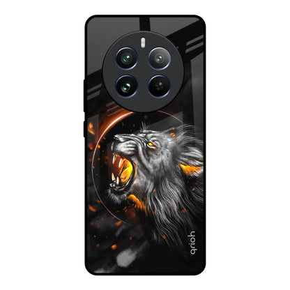 Aggressive Lion Realme 12 Pro 5G Glass Back Cover Online