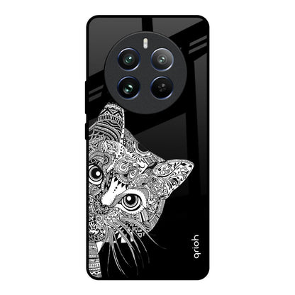 Kitten Mandala Realme 12 Pro 5G Glass Back Cover Online