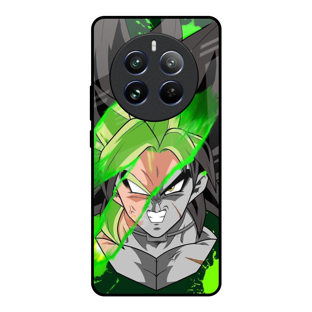 Anime Green Splash Realme 12 Pro 5G Glass Back Cover Online