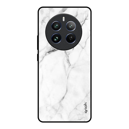 Modern White Marble Realme 12 Pro 5G Glass Back Cover Online