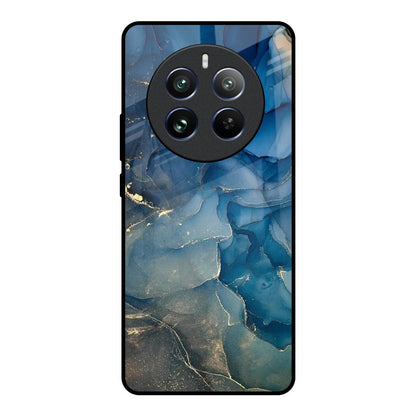 Blue Cool Marble Realme 12 Pro 5G Glass Back Cover Online