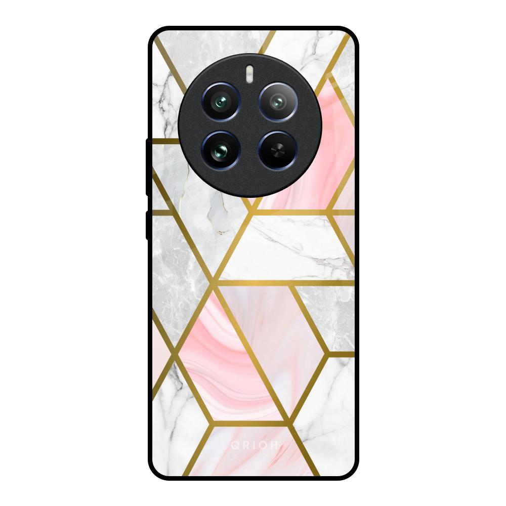 Geometrical Marble Realme 12 Pro 5G Glass Back Cover Online