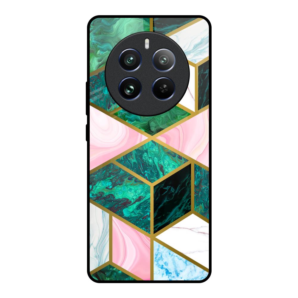 Seamless Green Marble Realme 12 Pro 5G Glass Back Cover Online