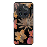 Lines Pattern Flowers Realme 12 Pro 5G Glass Back Cover Online