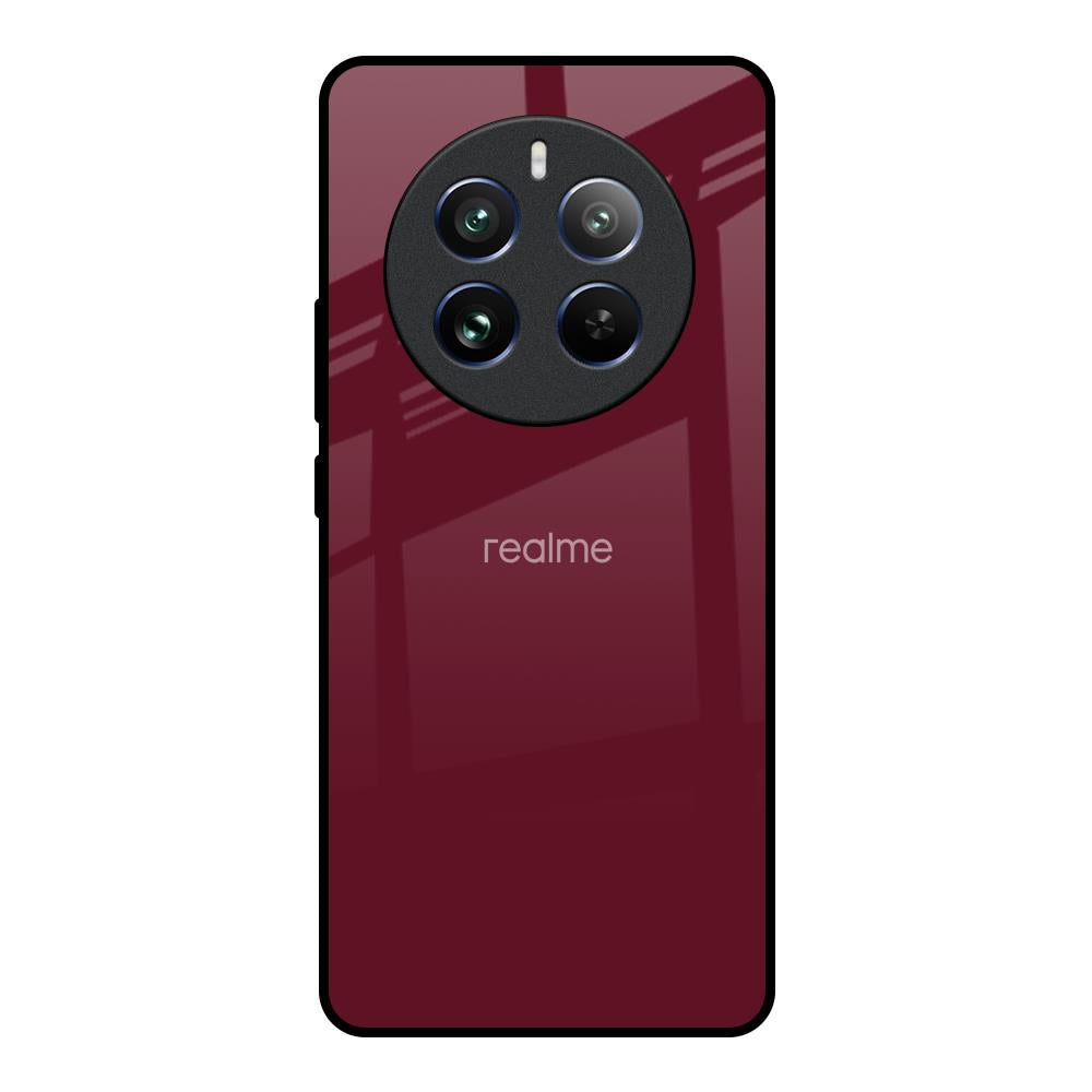 Classic Burgundy Realme 12 Pro 5G Glass Back Cover Online