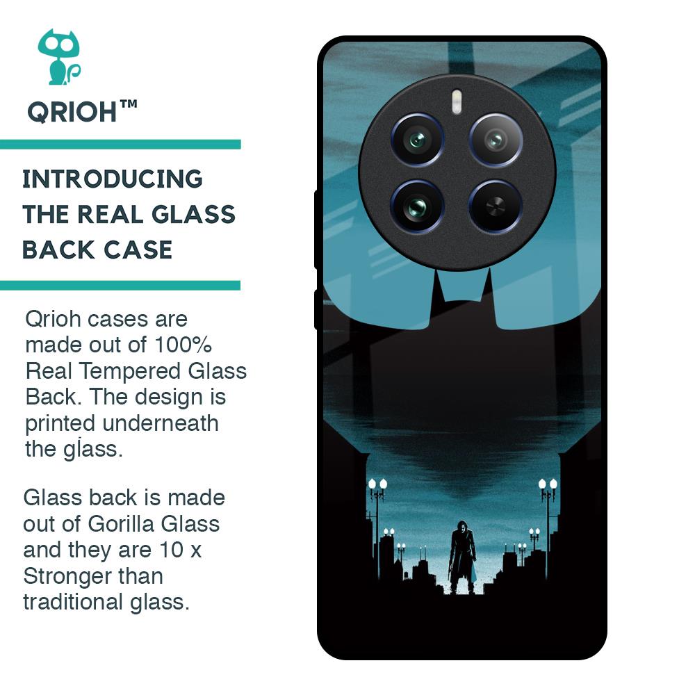 Cyan Bat Glass Case for Realme 12 Pro 5G