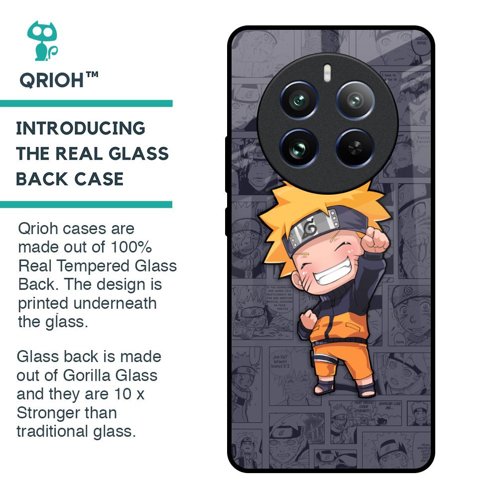 Orange Chubby Glass Case for Realme 12 Pro 5G