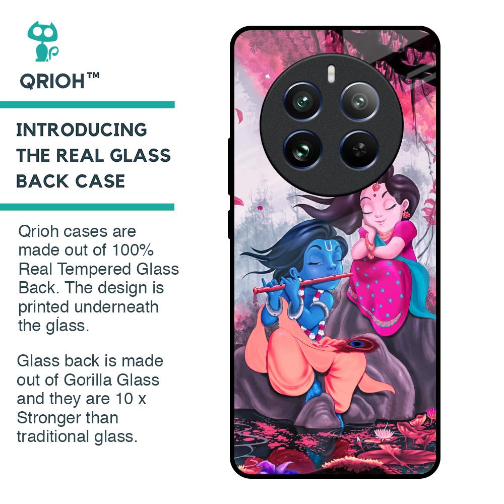 Radha Krishna Art Glass Case for Realme 12 Pro 5G