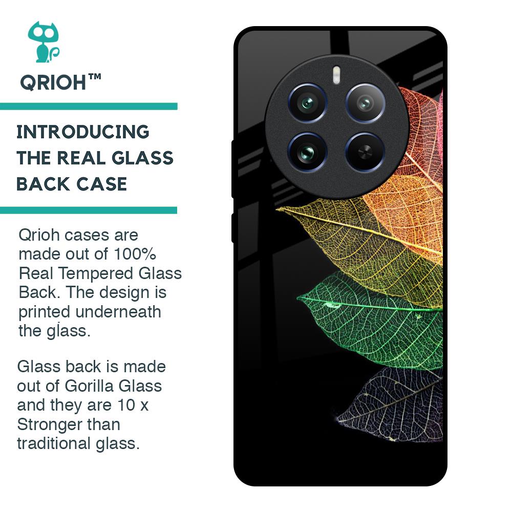 Colorful Leaves Glass Case for Realme 12 Pro 5G