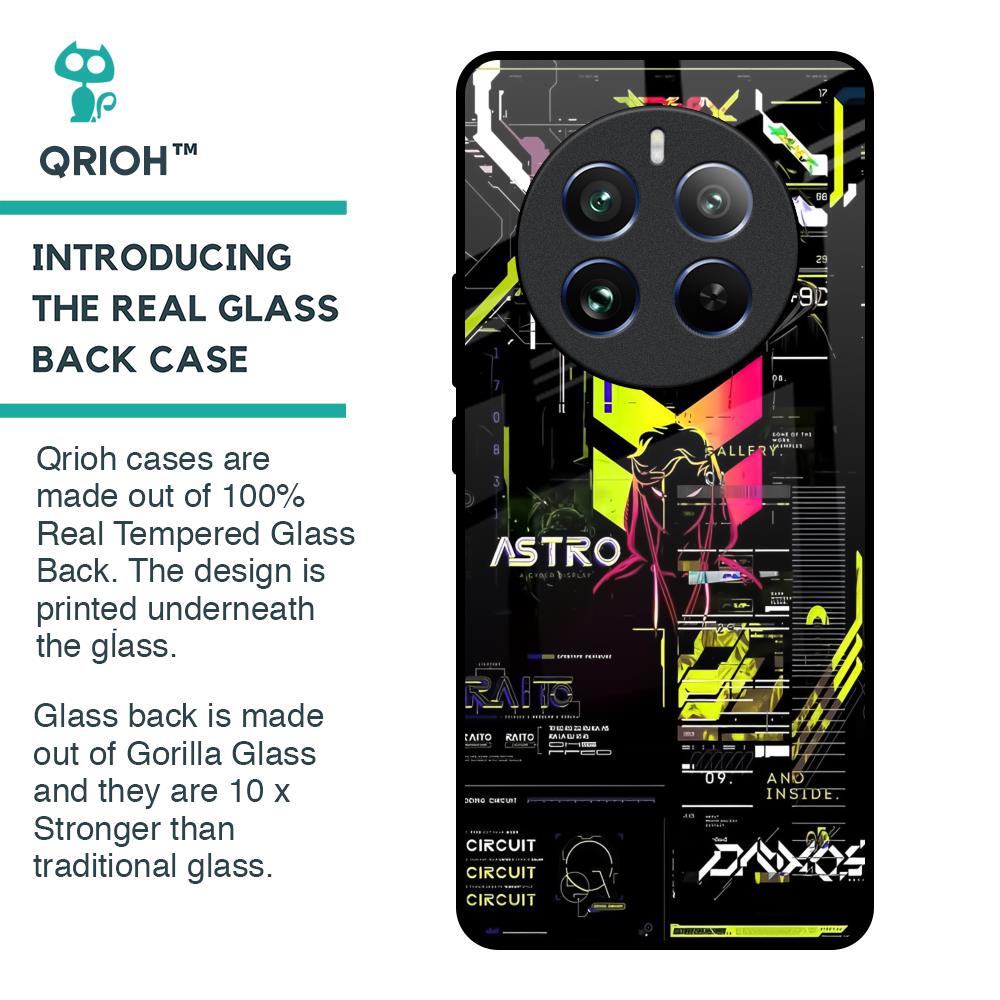 Astro Glitch Glass Case for Realme 12 Pro 5G