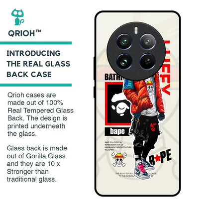 Bape Luffy Glass Case for Realme 12 Pro 5G