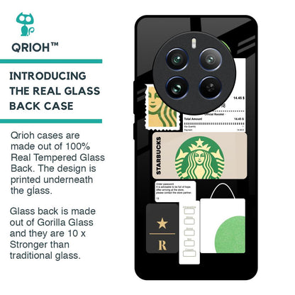 Coffee Latte Glass Case for Realme 12 Pro 5G