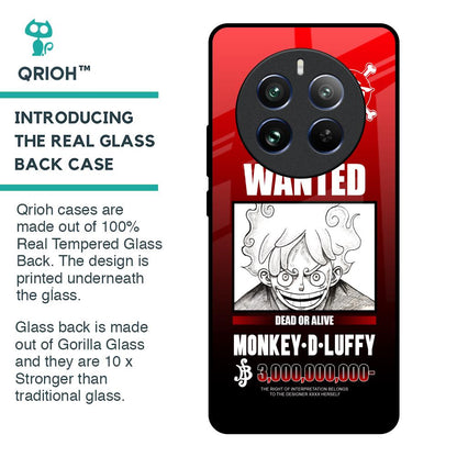 Luffy Wanted Glass Case for Realme 12 Pro 5G