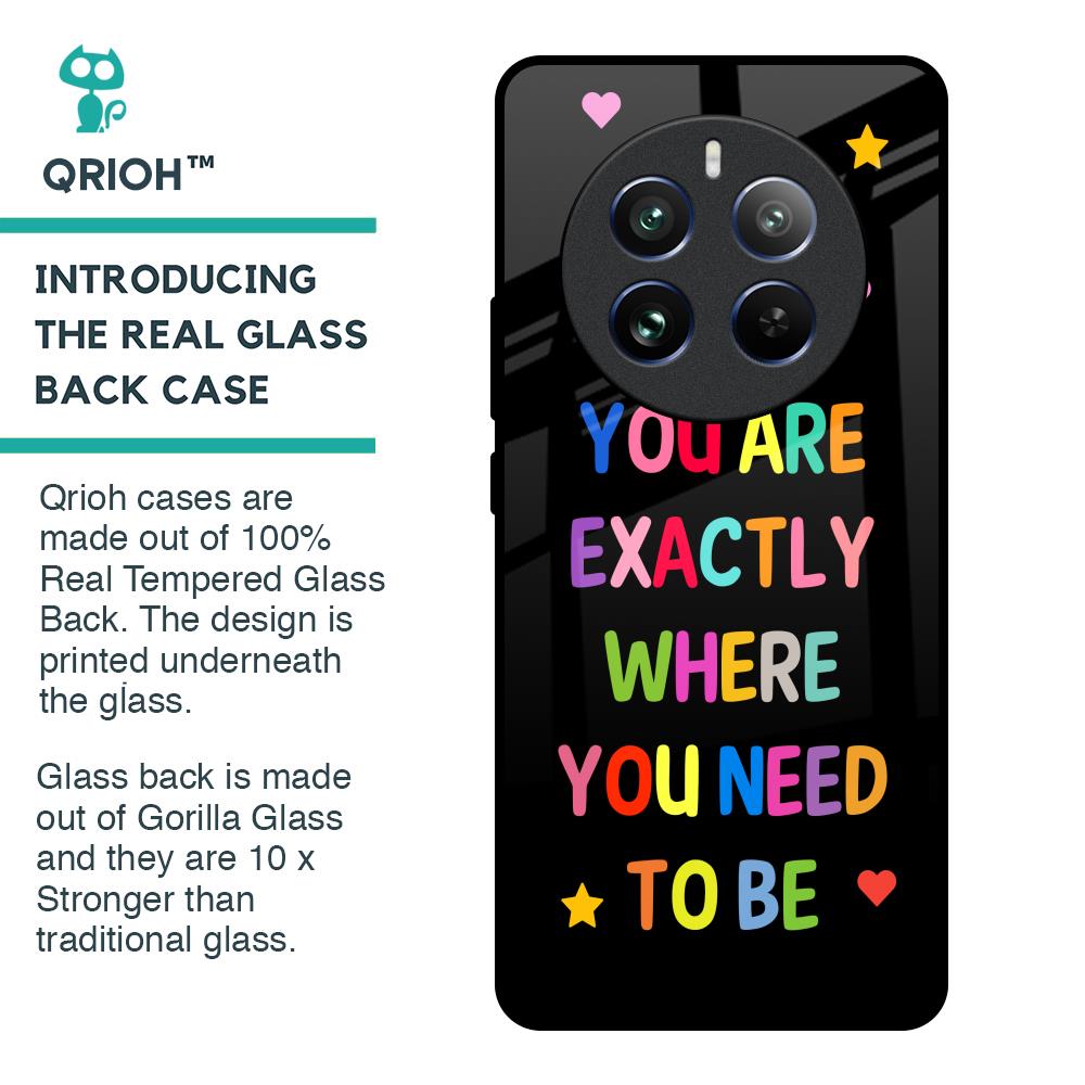 Magical Words Glass Case for Realme 12 Pro 5G