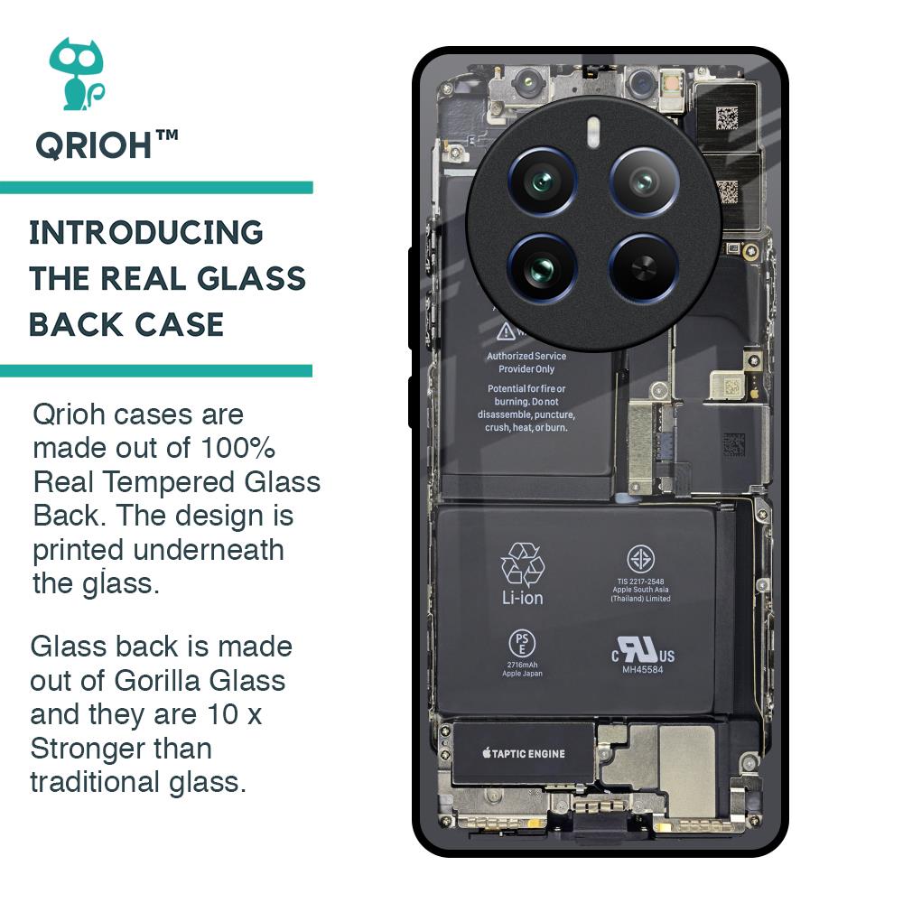 Skeleton Inside Glass Case for Realme 12 Pro 5G