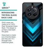 Vertical Blue Arrow Glass Case For Realme 12 Pro 5G
