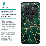 Abstract Green Glass Case For Realme 12 Pro 5G