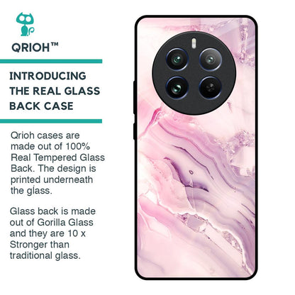 Diamond Pink Gradient Glass Case For Realme 12 Pro 5G