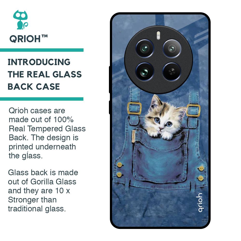 Kitty In Pocket Glass Case For Realme 12 Pro 5G