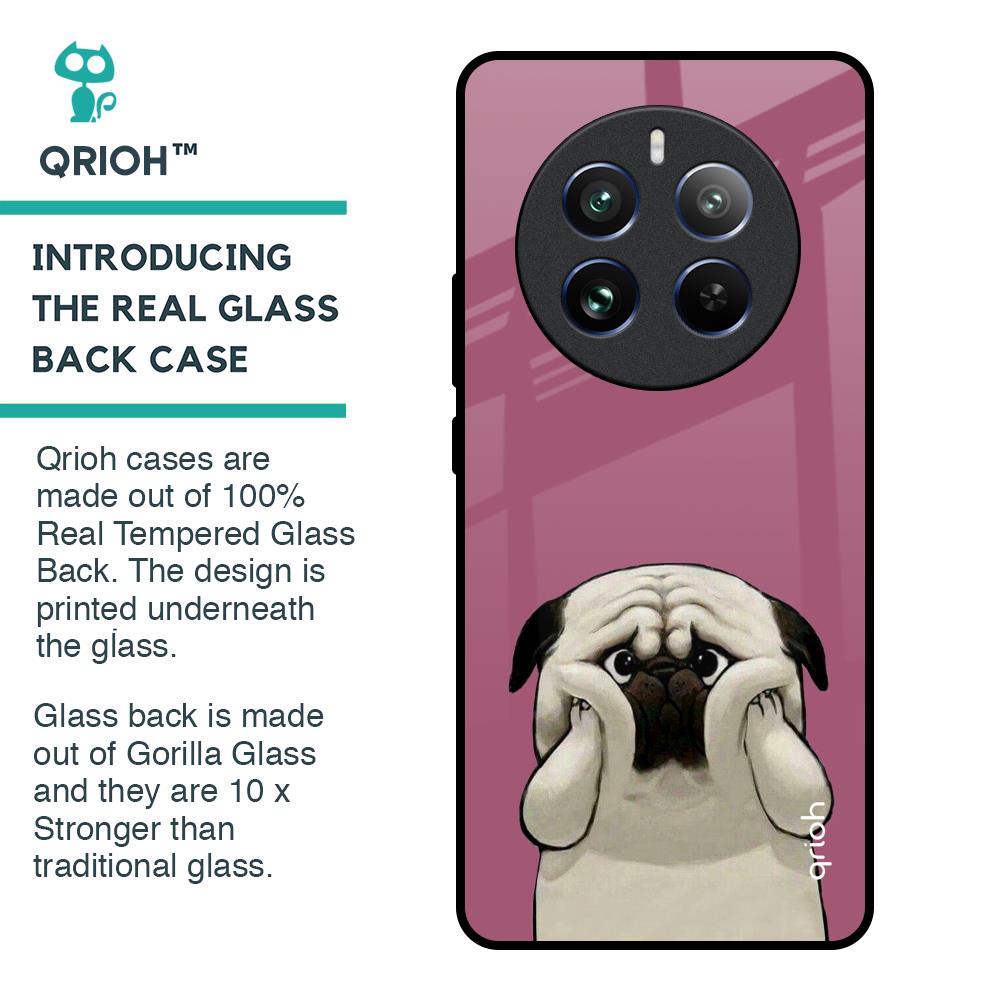 Funny Pug Face Glass Case For Realme 12 Pro 5G
