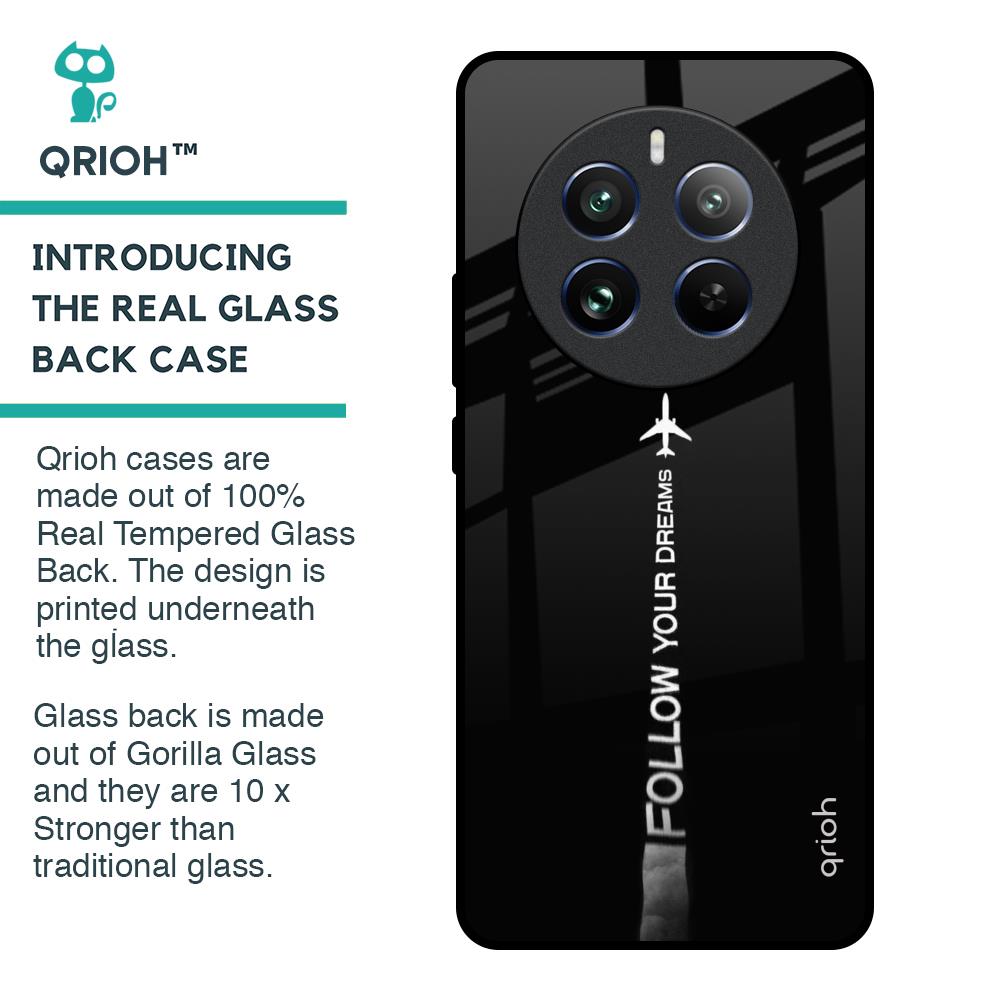 Follow Your Dreams Glass Case for Realme 12 Pro 5G