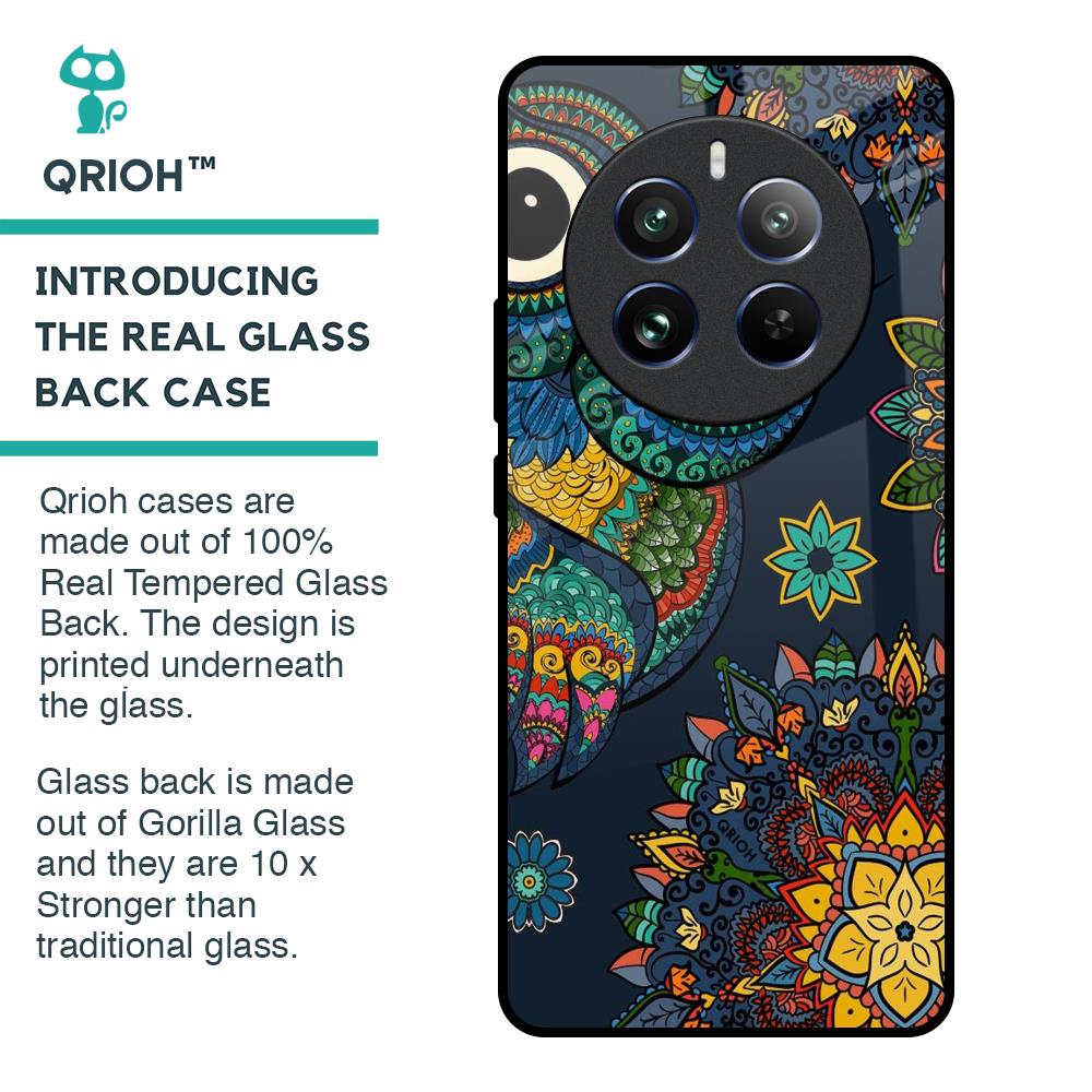 Owl Art Glass Case for Realme 12 Pro 5G